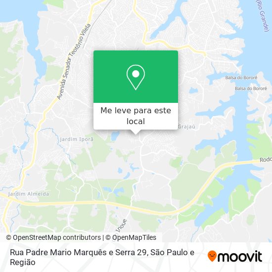Rua Padre Mario Marquês e Serra 29 mapa