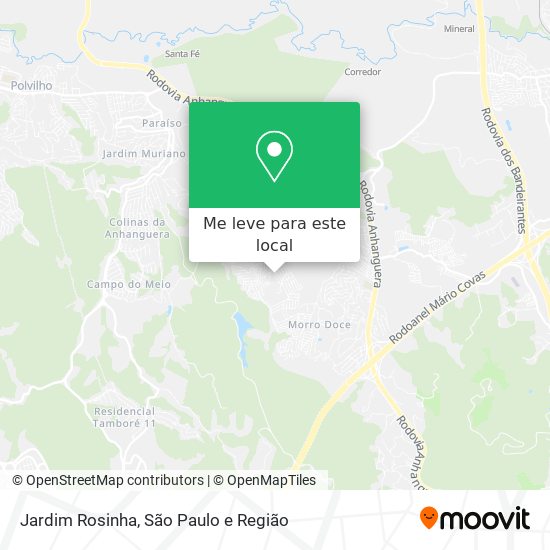 Jardim Rosinha mapa