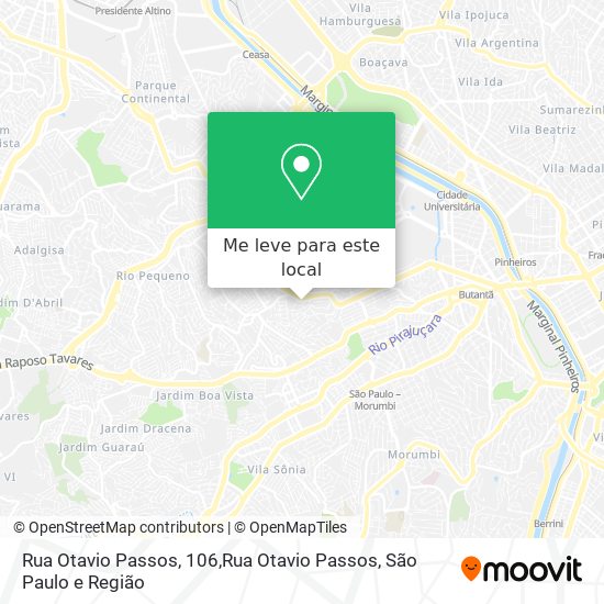 Rua Otavio Passos, 106,Rua Otavio Passos mapa