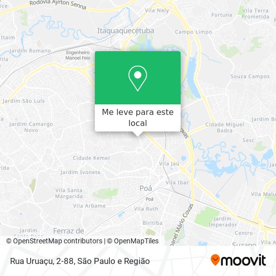 Rua Uruaçu, 2-88 mapa