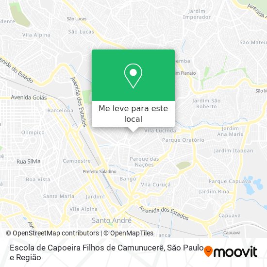 Escola de Capoeira Filhos de Camunucerê mapa
