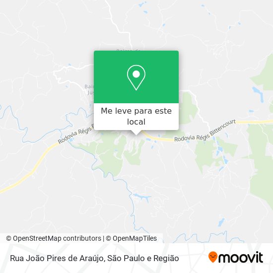 Rua João Pires de Araújo mapa