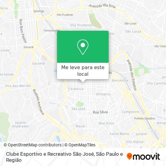 Clube Esportivo e Recreativo São José mapa