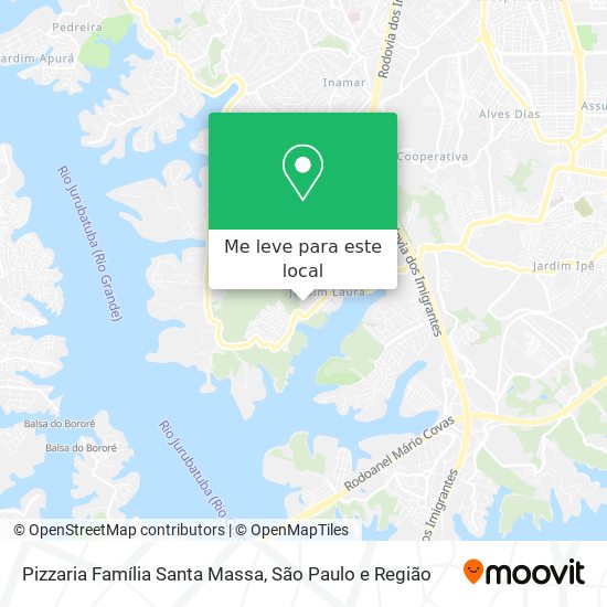 Pizzaria Família Santa Massa mapa