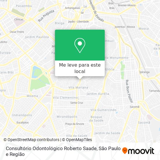 Consultório Odontológico Roberto Saade mapa