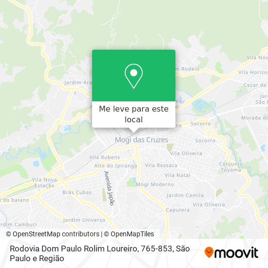 Rodovia Dom Paulo Rolim Loureiro, 765-853 mapa