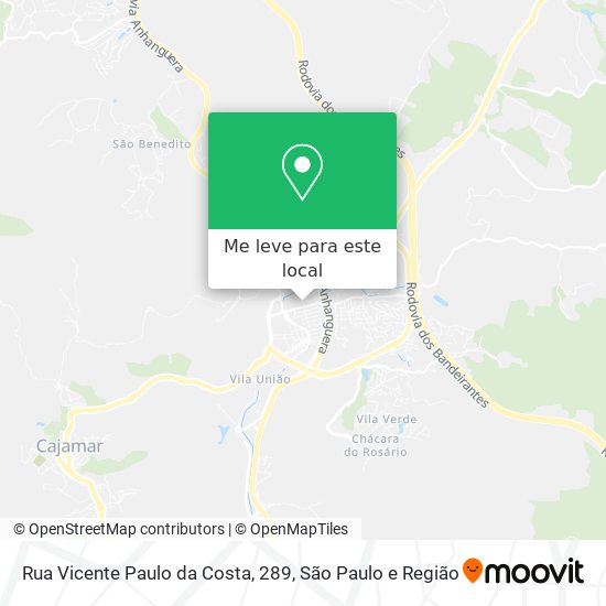 Rua Vicente Paulo da Costa, 289 mapa