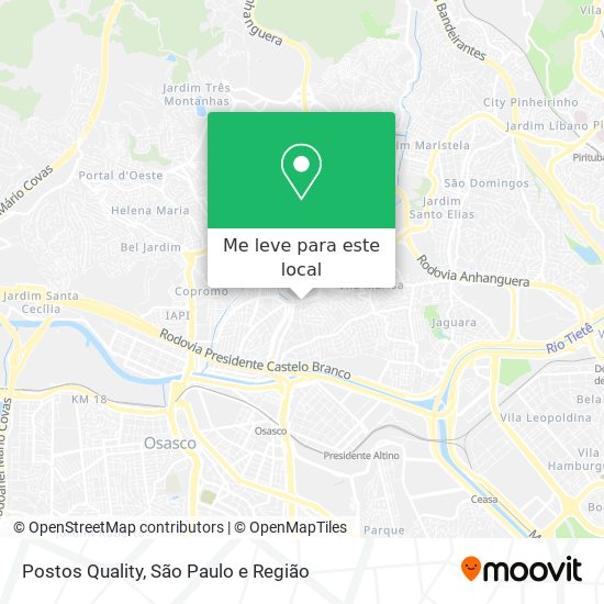 Postos Quality mapa