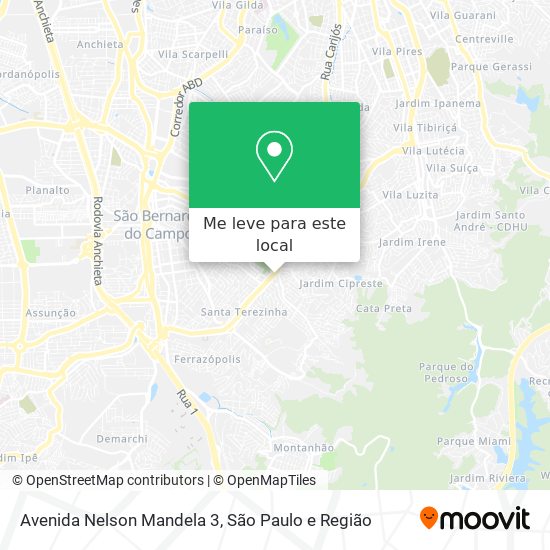 Avenida Nelson Mandela 3 mapa