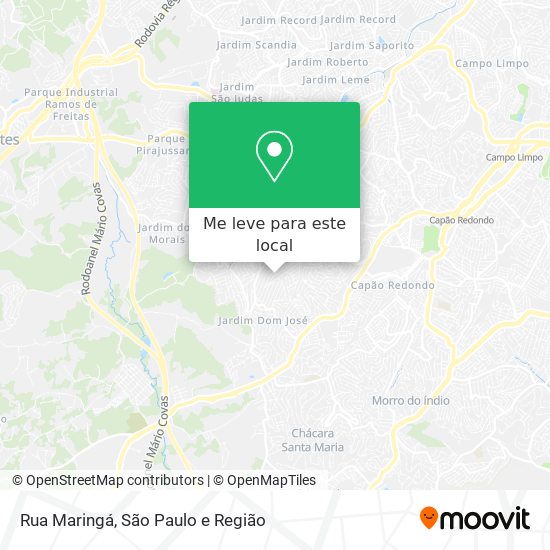 Rua Maringá mapa