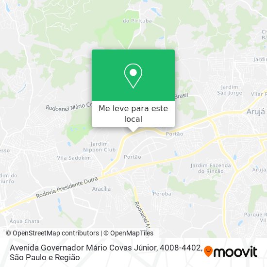 Avenida Governador Mário Covas Júnior, 4008-4402 mapa