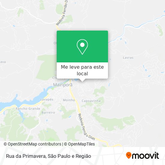 Rua da Primavera mapa