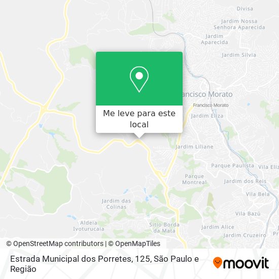 Estrada Municipal dos Porretes, 125 mapa
