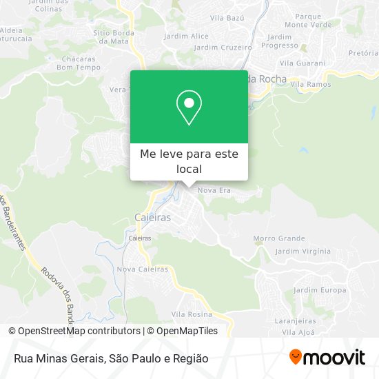 Rua Minas Gerais mapa