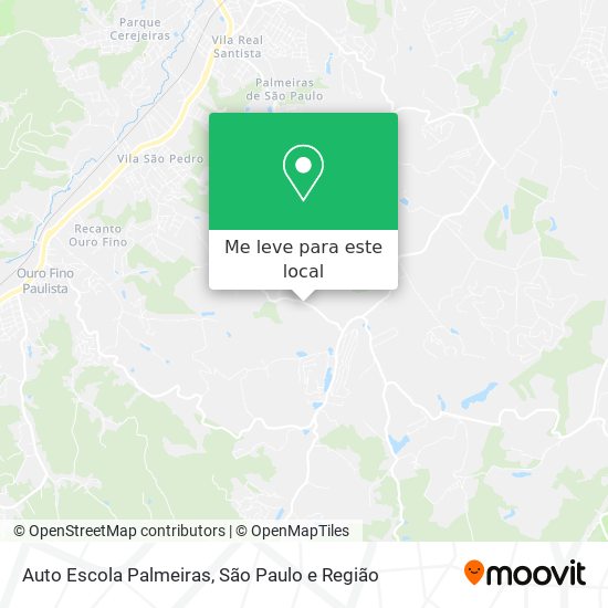 Auto Escola Palmeiras mapa