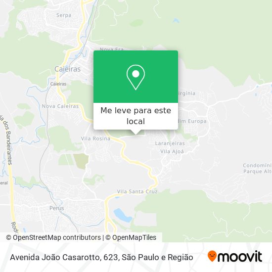 Avenida João Casarotto, 623 mapa
