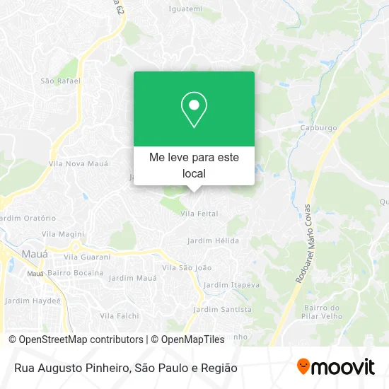 Rua Augusto Pinheiro mapa