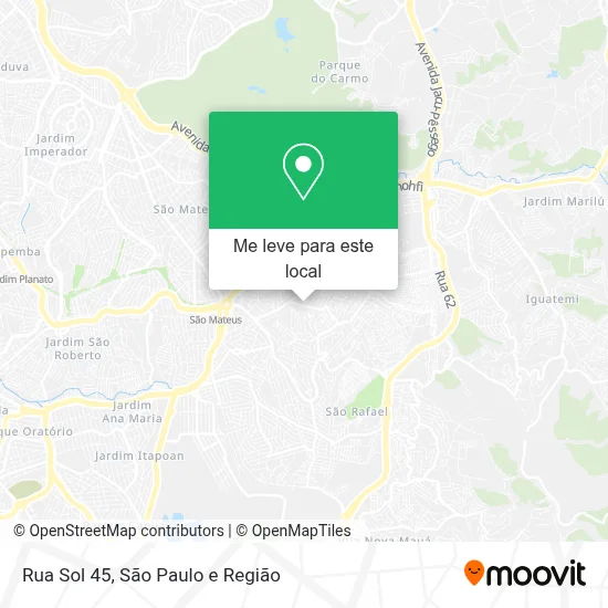 Rua Sol 45 mapa