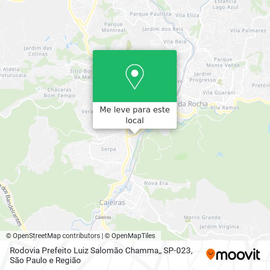 Rodovia Prefeito Luiz Salomão Chamma,, SP-023 mapa