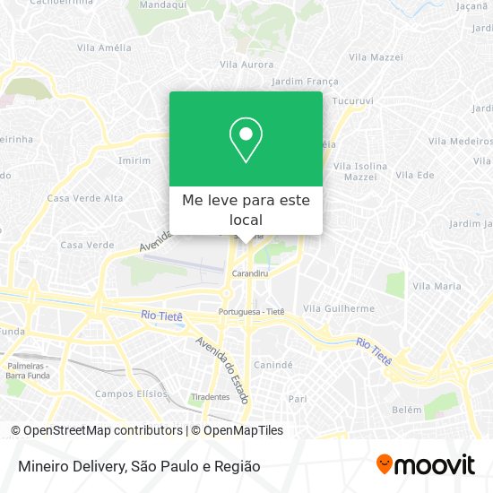 Mineiro Delivery mapa