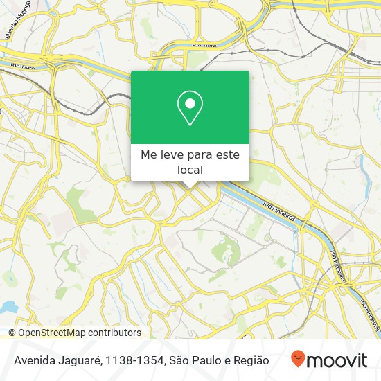 Avenida Jaguaré, 1138-1354 mapa