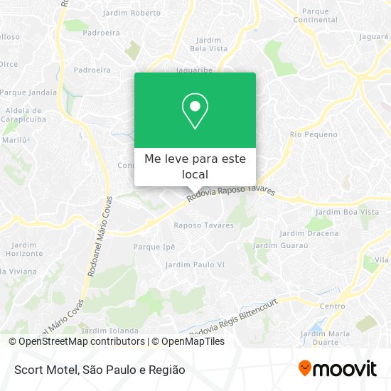 Scort Motel mapa