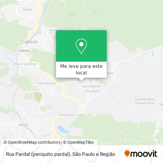 Rua Pardal (periquito pardal) mapa