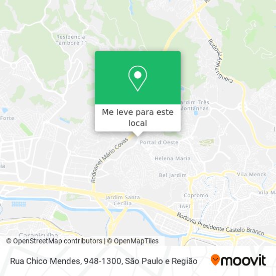 Rua Chico Mendes, 948-1300 mapa