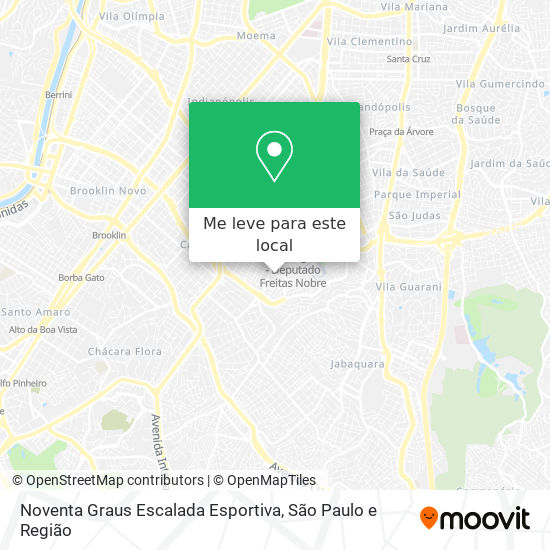 Noventa Graus Escalada Esportiva mapa