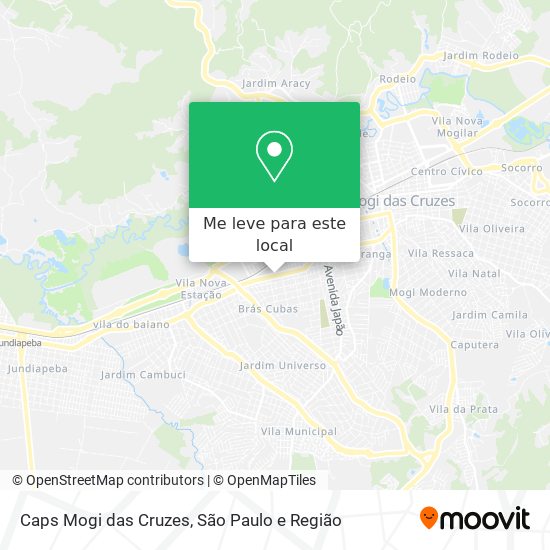 Caps Mogi das Cruzes mapa