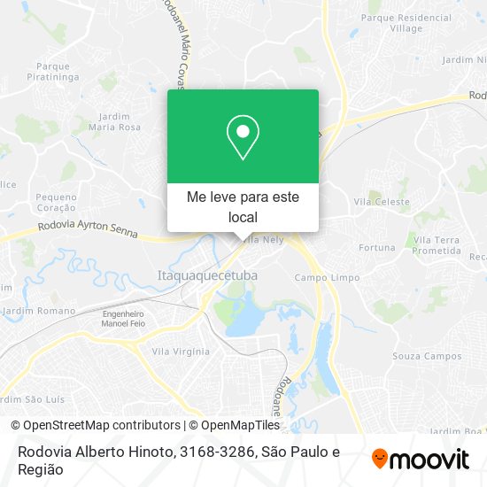 Rodovia Alberto Hinoto, 3168-3286 mapa