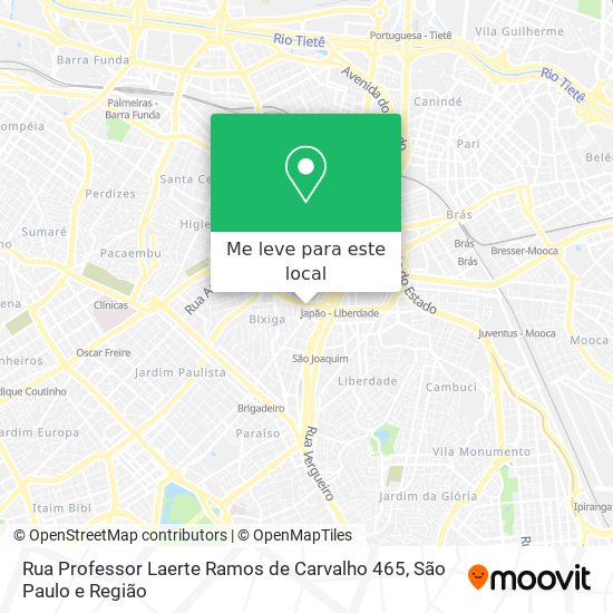 Rua Professor Laerte Ramos de Carvalho 465 mapa