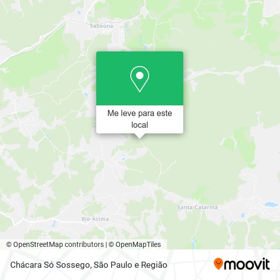 Chácara Só Sossego mapa