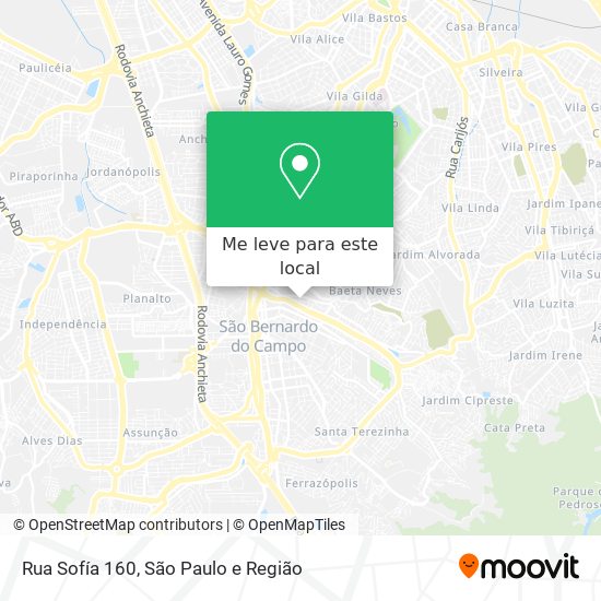 Rua Sofía 160 mapa