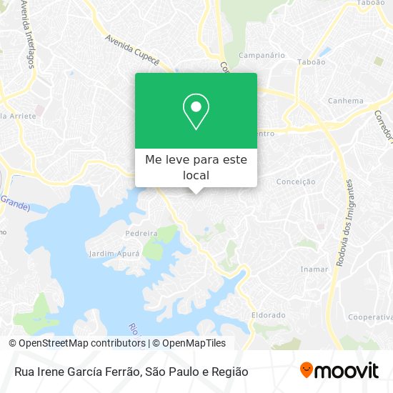 Rua Irene García Ferrão mapa