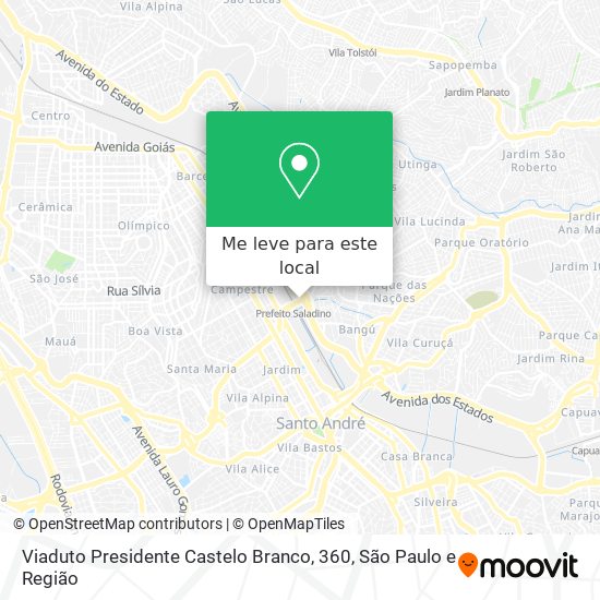 Viaduto Presidente Castelo Branco, 360 mapa