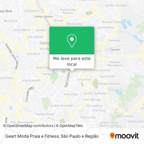 Geart Moda Praia e Fitness mapa