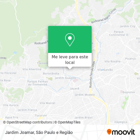 Jardim Joamar mapa