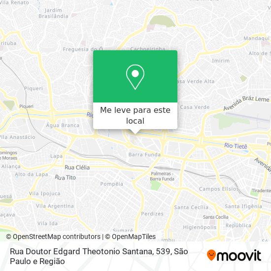 Rua Doutor Edgard Theotonio Santana, 539 mapa