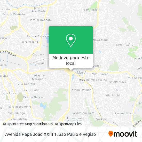 Avenida Papa João XXIII 1 mapa