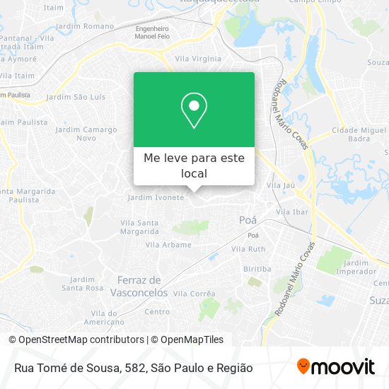 Rua Tomé de Sousa, 582 mapa
