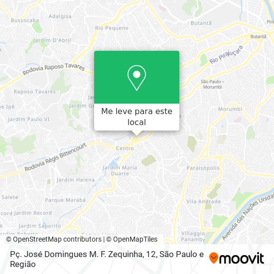 Pç. José Domingues M. F. Zequinha, 12 mapa