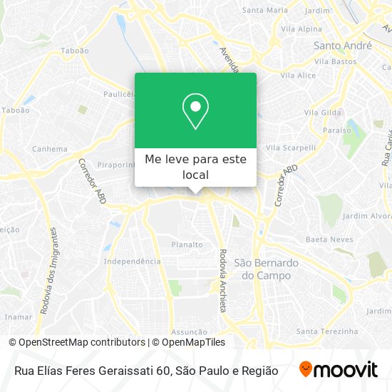 Rua Elías Feres Geraissati 60 mapa