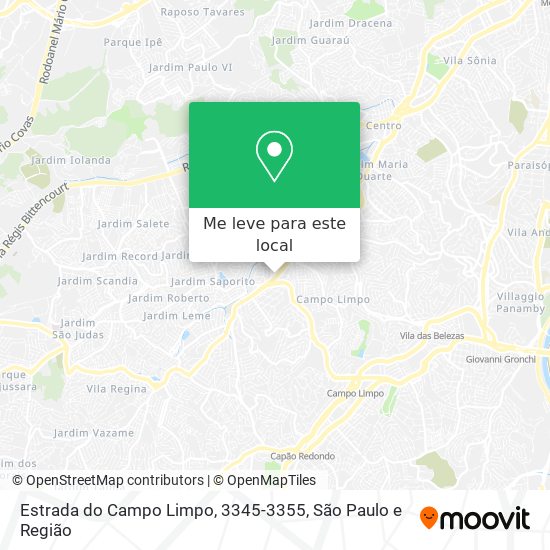 Estrada do Campo Limpo, 3345-3355 mapa