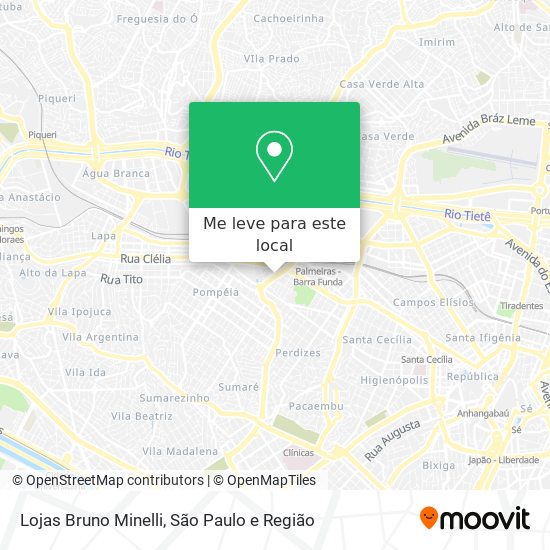 Lojas Bruno Minelli mapa