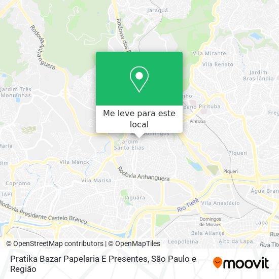 Pratika Bazar Papelaria E Presentes mapa