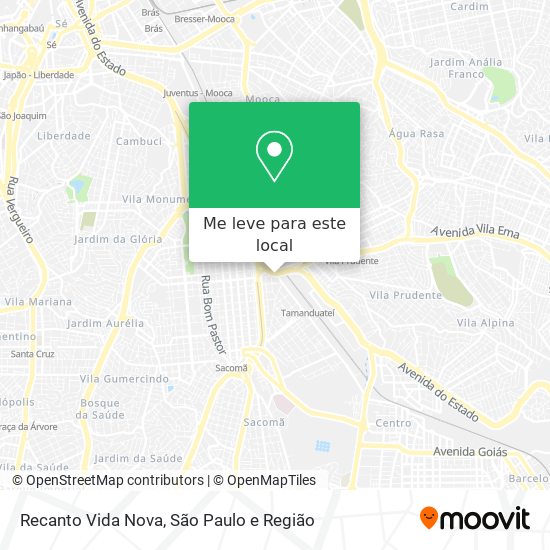 Recanto Vida Nova mapa