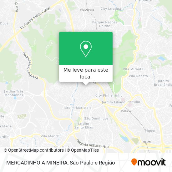 MERCADINHO A MINEIRA mapa