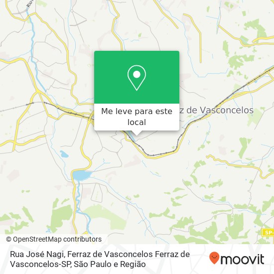 Rua José Nagi, Ferraz de Vasconcelos Ferraz de Vasconcelos-SP mapa