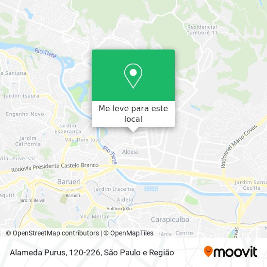 Alameda Purus, 120-226 mapa